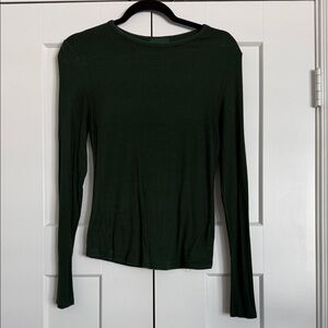 nuuds Forest Green Long Sleeve Women's Top